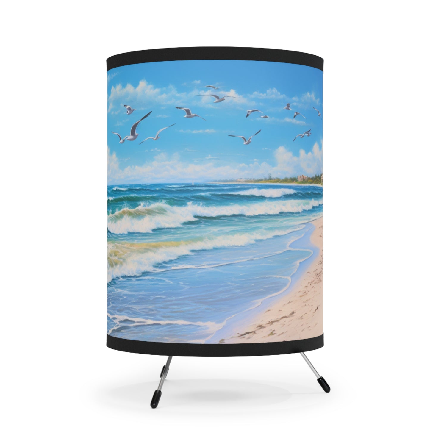 Florida Beach with Seagulls