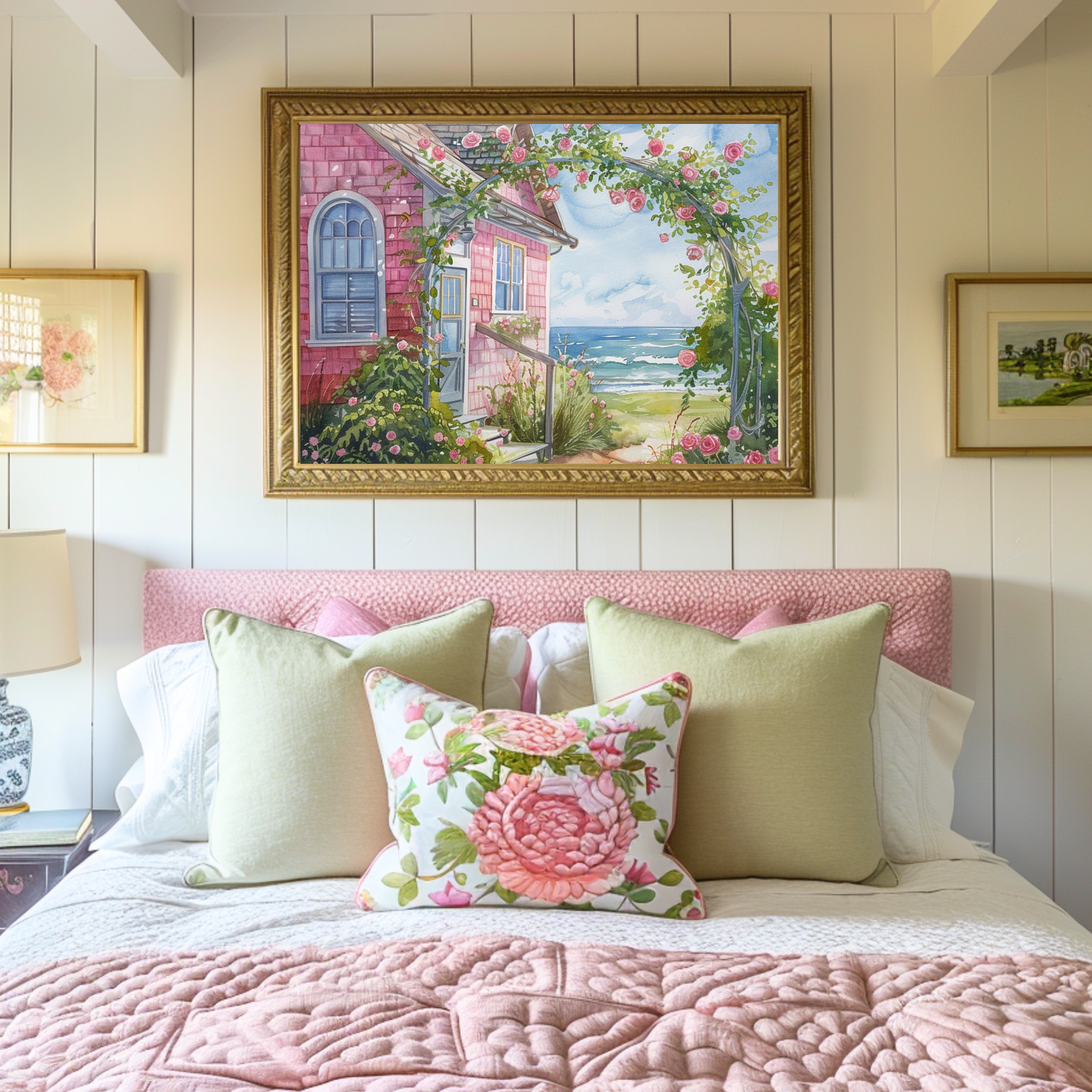 Pink Cape Cod Cottage