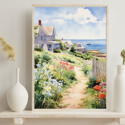 Cape Cod Cottage Canvas Art Print